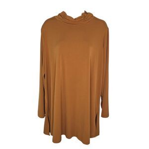 Susan Graver Liquid Knit Turtleneck Tubic Top Size 2x